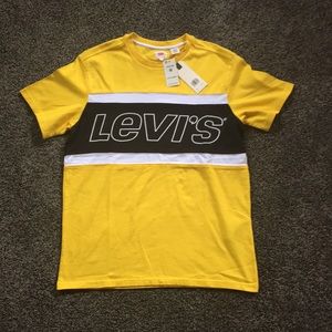 Yellow Levi’s t shirt